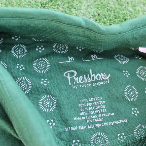 💚Michigan State Spartans Womens Green Martha Polo LS Tee Pressbox - Picture 4 of 6